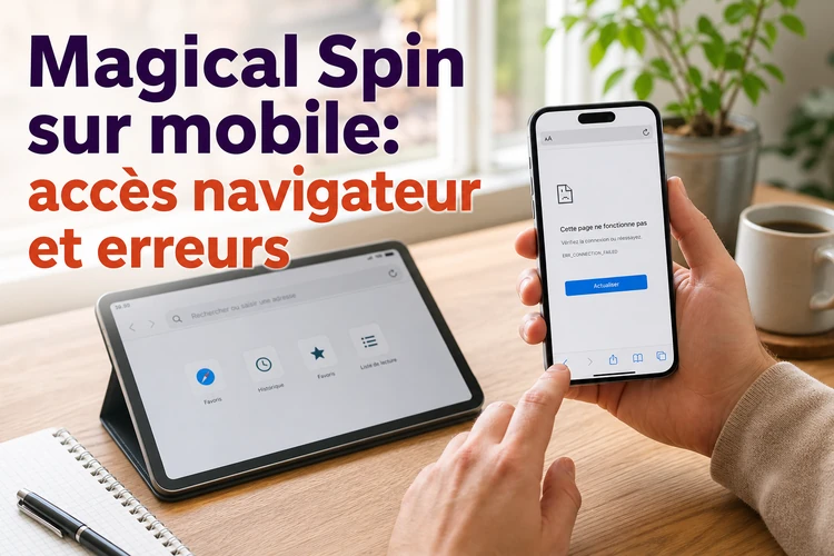 Magical Spin sur mobile: comprendre l’accès navigateur et résoudre les erreurs