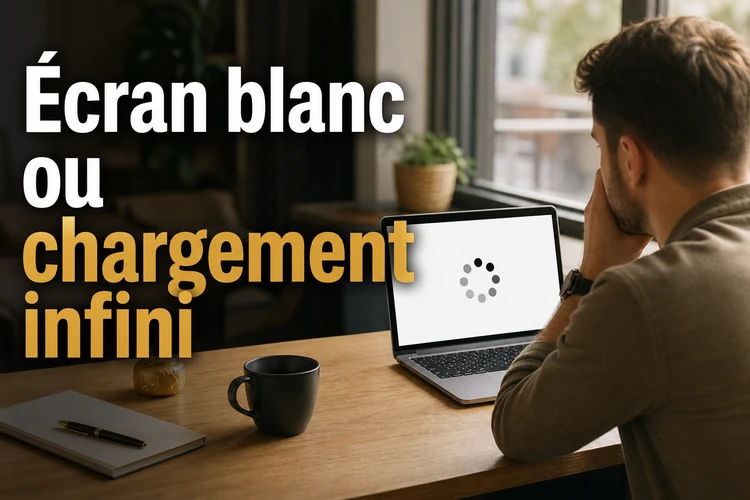 Écran blanc ou chargement infini